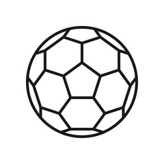 Fototapeta premium Classic Soccer Ball Vector – Black and White Sports Design