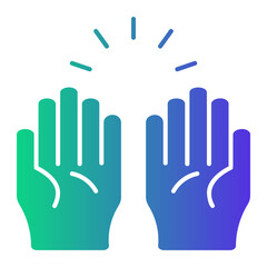 Obraz premium pray Gradient icon