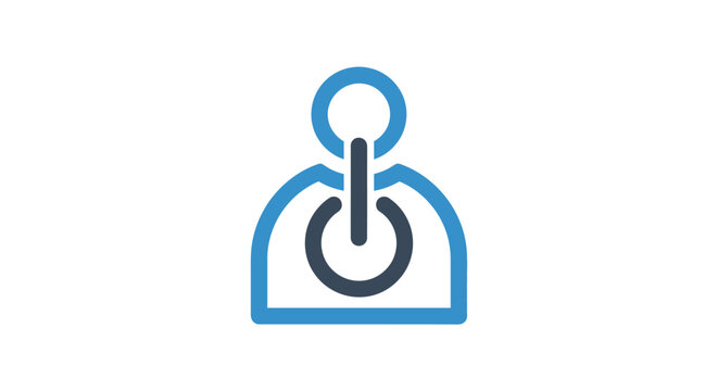 Blue icon with a switch.