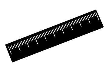Precision Length Measurement Ruler Vector Design.