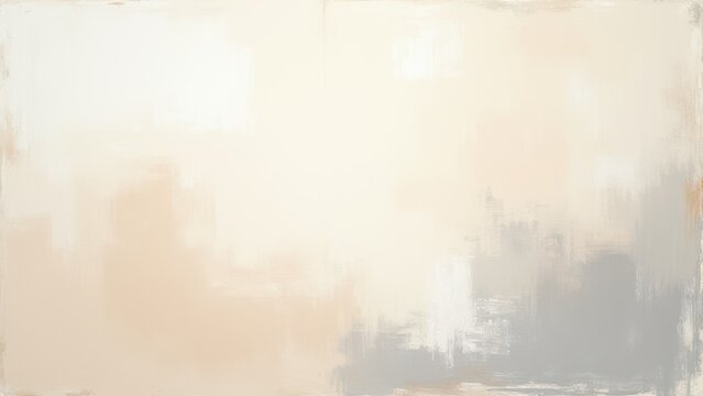 abstract oil pastel painting texture on canvas wall in beige white and warm gray soft tones impressionism style background concept of interior design, art gallery, home decor