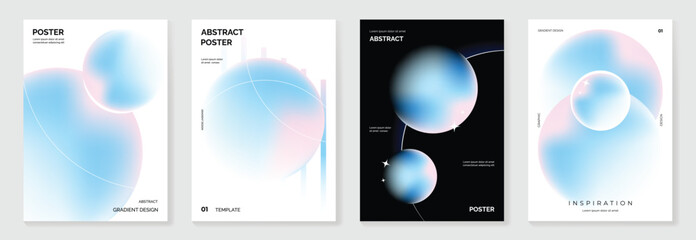 soft gradient cover poster background vector background with blue beige black colors. Modern design for poster, cover, and branding. © TWINS DESIGN STUDIO