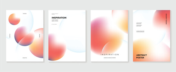 Fototapeta na wymiar soft gradient poster background vector background with orange pink blue colors. Modern design for poster, cover, and branding.