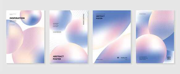 soft gradient poster background vector background with pastel pink blue violet colors. Modern design for poster, cover, and branding. © TWINS DESIGN STUDIO