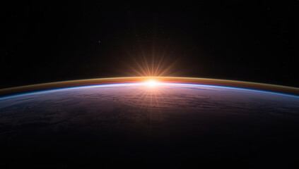 Sunrise horizon earth atmosphere sunrise horizon earth atmosphere space curvature glow sunrise