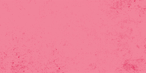 Fototapeta premium Vibrant magenta and orange halftone dots background, smooth gradient blend, playful pop art cartoon aesthetic, abstract horizontal design for digital wallpaper