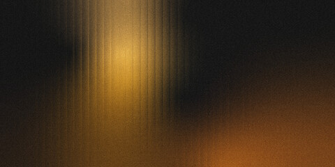 Vertical golden light streaks on a dark, grainy background, featuring a warm yellow-to-brown gradient with a textured noise effect. © yun visual