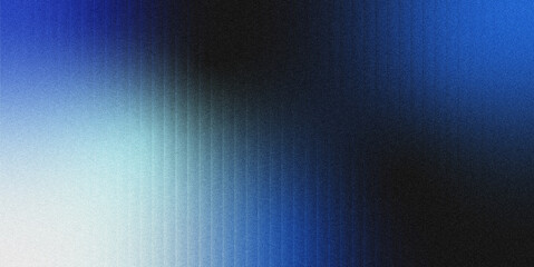 Abstract vertical gradient background with striking blue-to-black tonal transition, featuring fine-grained noise texture and subtle glass groove light streaks. © yun visual