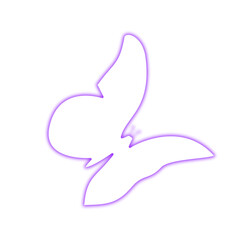 Butterfly Purple Neon