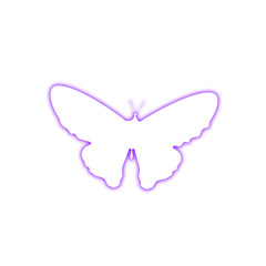 Butterfly Purple Neon