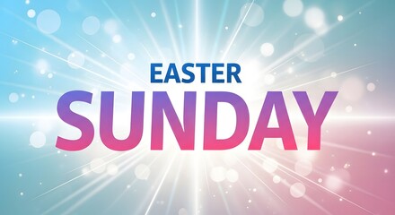 Easter sunday celebration background