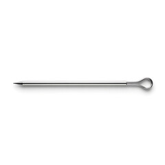 Metal Skewer with Eyelet for Food Preparation and Grilling