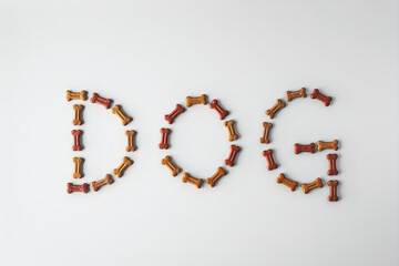 Dog spelled with dog treats
