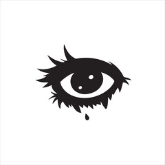  Imosonal Eye Silhouette Vector Image