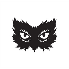  Halloween eye silhouette creepy eyeball Vector Image