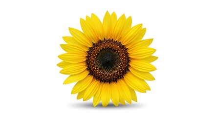 Naklejka premium Radiant Sunflower Blossom - A Symbol of Summers Warmth and Natural Beauty.