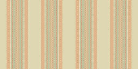 Obraz premium Sarpet fabric seamless vector, formal lines stripe pattern. Seil vertical texture textile background in light and orange colors.