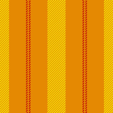 Dividing seamless pattern vector, italian vertical lines fabric. Italy texture textile stripe background in amber and radioactive colors.
