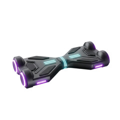 Futuristic Self Balancing Hoverboard with Neon Lights