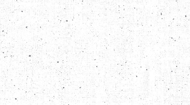 White textured background with scattered grey dots and small irregular shapes