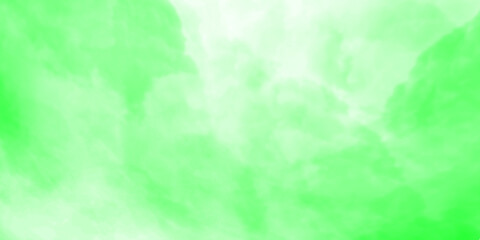 Fototapeta premium Green cloudy sky with white clouds in the background isolated on transparent background