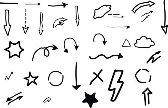 A vector arows on a icon design