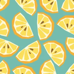 Seamless Tropical Fruit Pattern Flat Vector Background © C Design Studio