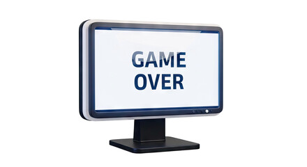 Computer Monitor Displaying "Game Over"