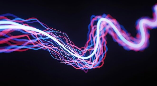 Abstract Energy Flowing Through Space.