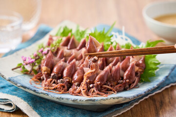 ホタルイカのボイル