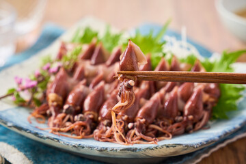 ホタルイカのボイル