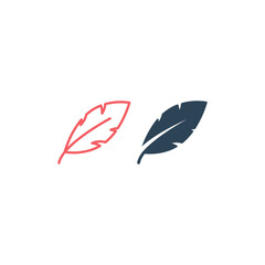 Fototapeta premium Nib Icons set. Plume Vector Element Can Be Used For Nib, Feather, Pen Design Concept.
