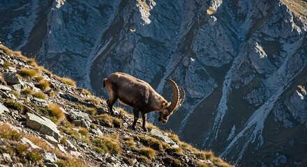 Alpine Majesty: Golden Hour Grazing