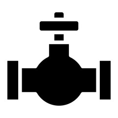 Obraz premium Walve icon glyph style vector illustration