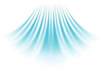 Obraz premium Modern air flow arrows, wind effect and airflow system. Blue cold cool light rays with hot heat dynamics. Vector illustration.