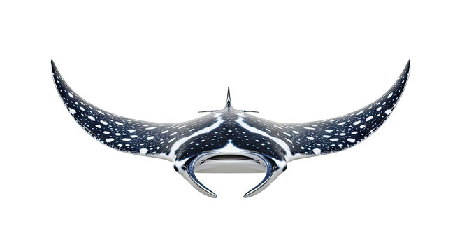 Spotted Eagle Ray with Dark and White Pattern