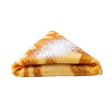 A delicious slice of apple pie with a golden crust and cinnamon sugar topping isolated on transparent background