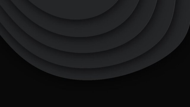 Minimal dark abstract background with smooth curved waves