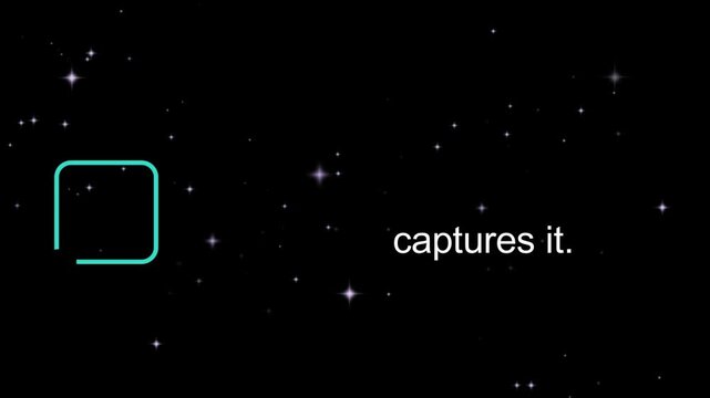 Stock video with animated text 'Volatility creates opportunity. Preparation captures it.' on a starry black background.