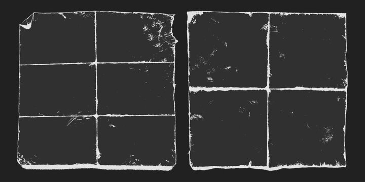 Cover overlay vinyl for paper texture film and distressed grunge scratch. Transparent torn album for spray frame grime and backdrop worn music. Cover package background for paper mockup isolated.