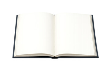 Naklejka premium Open book showing blank spread pages for copy space