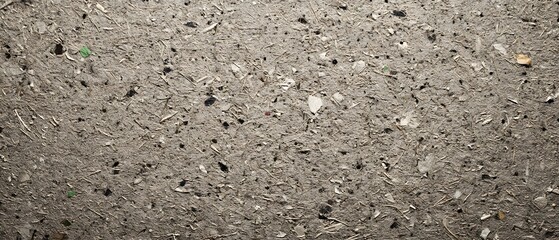 Close up texture of rough concrete with small pebbles and debris