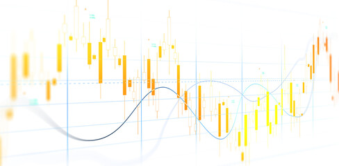 Transparent or png stock market investment trading graph growth.Trade business analytics graph and financial chart.	
