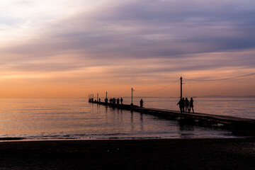 千葉 海岸 海 桟橋 フォトスポット デートスポット 幻想的 夕暮れ 絶景