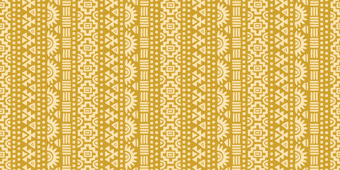 Hand drawn abstract seamless pattern, ethnic background, aztec style - great for textiles, banners, wallpapers, wrapping - vector design
