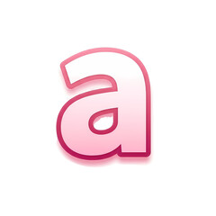 ピンク色の文字が可愛いデザイン、黒背景に映える