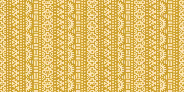 Hand drawn  abstract seamless pattern, ethnic background, aztec style - great for textiles, banners, wallpapers, wrapping - vector design