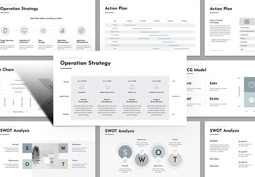 Creative Business Strategy Presentation Layout