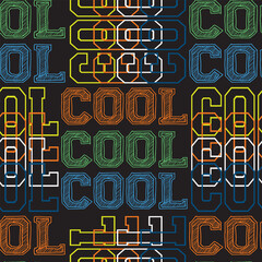 pattern for boys. Slogans, graffiti background. For children's textiles, wrapping paper, prints  © SokolArtStudio