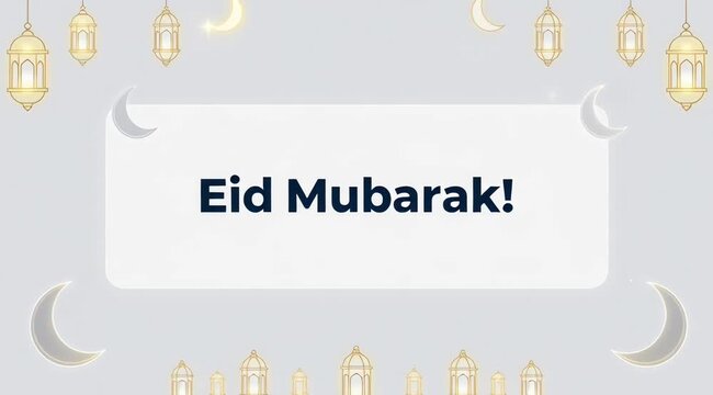 Elegant Ramadan lanterns and crescent moons on gray background